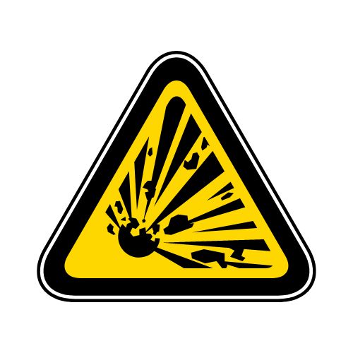 Arti Simbol Bahan Kimia bom meledak