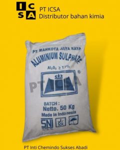 supplier bahan kimia, aluminium sulfat mempunyai rumus kimia (Al2(SO4)3)