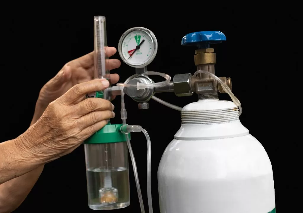 Tabung oksigen untuk medis