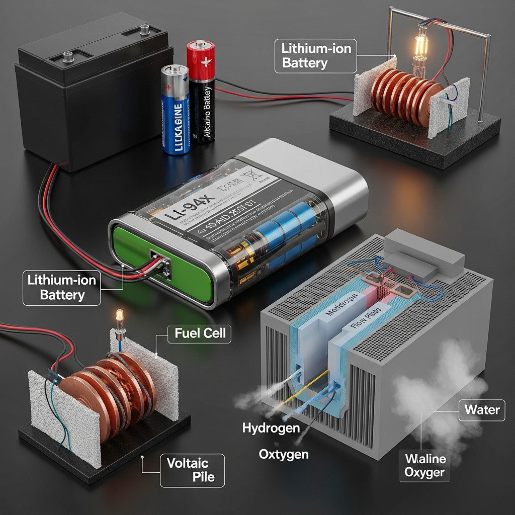 Ilustrasi sumber energi alternatif yang memanfaatkan proses bahan kimia - PT ICSA