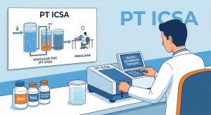 pengujian residu aluminium dalam air hasil olahan PAC PT ICSA