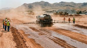 Proses Aplikasi ICSA Dust Suppressant di Lapangan