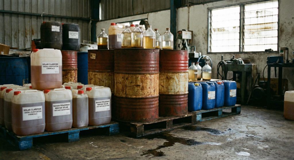 bahan kimia untuk penjernih minyak solar
