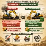 perbandingan biaya maintenance alat berat menggunakan solar kotor vs solar yang telah dimurnikan