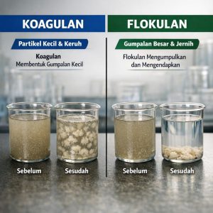 Perbedaan Koagulan dan Flokulan
