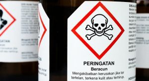 Piktogram simbol tengkorak dan tulang bersilang (Acute Toxicity) standar GHS Distributor Bahan Kimia Industri