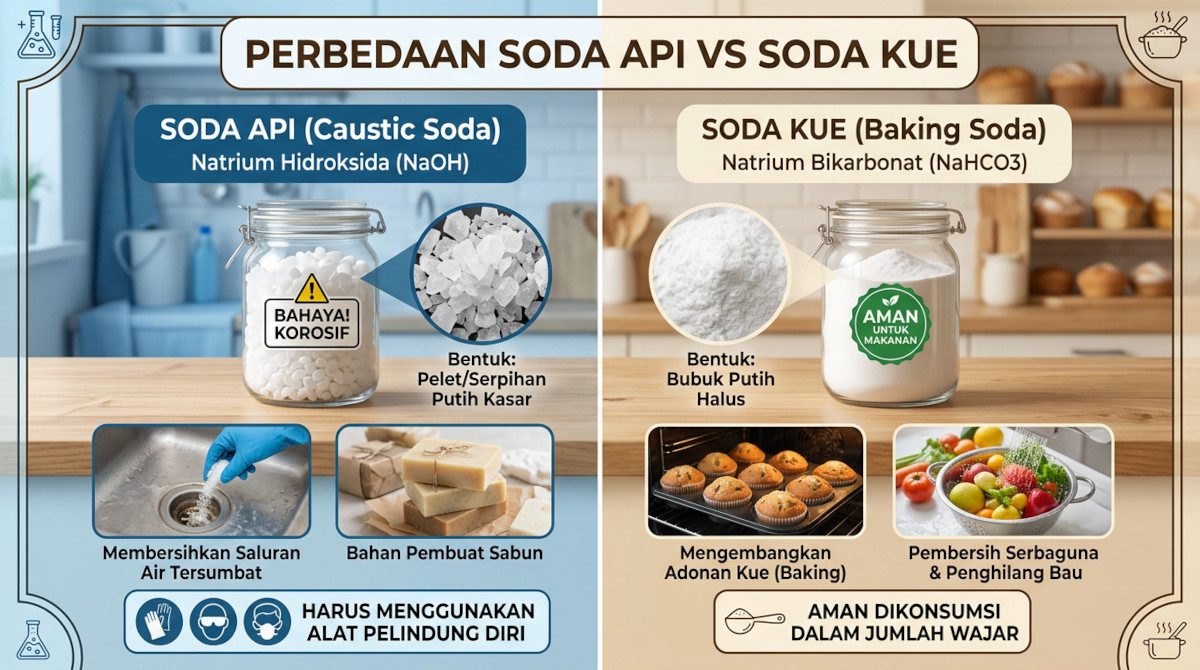 perbedaan Soda Api dan Soda Kue