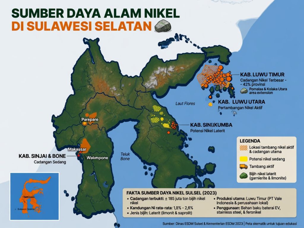 sumber daya alam nikel di sulawesi selatan