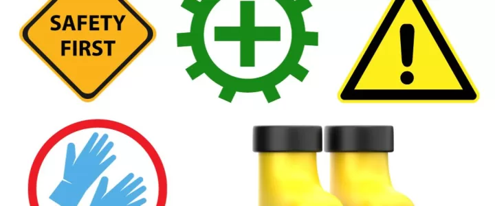 Simbol keselamatan kerja pada industri kimia