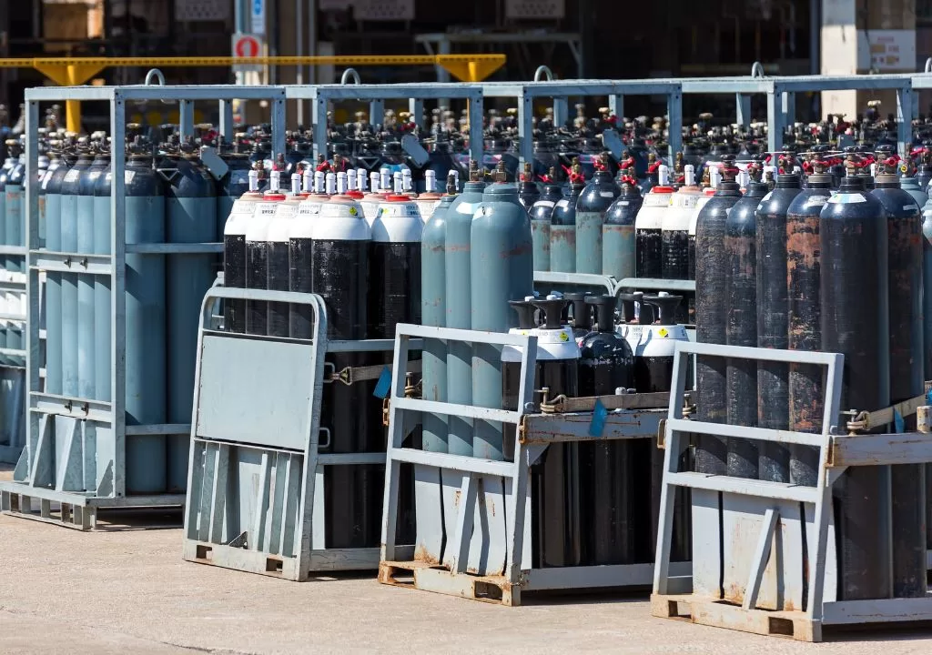 Tabung gas oksigen khusus industri